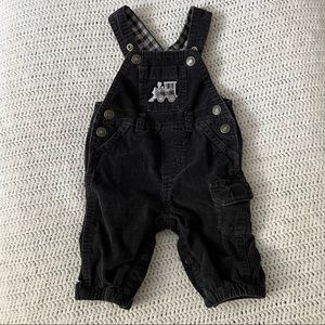 Black baby overalls